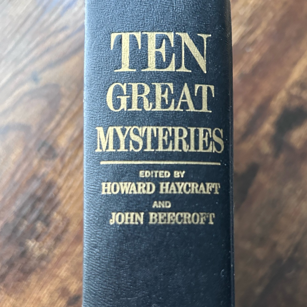 Ten Great Mysteries vintage book 1959 Doubleday Agatha Christie Ellery Queen